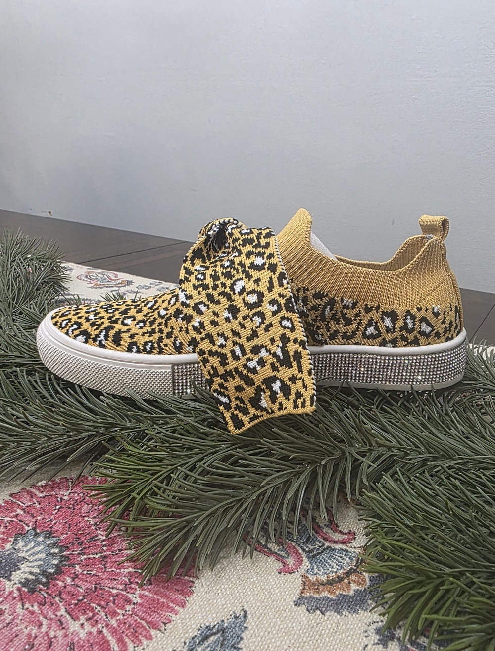 bernie mev. Women's Spark Serenity Slip-on Sneakers in Mustard Wild Dots